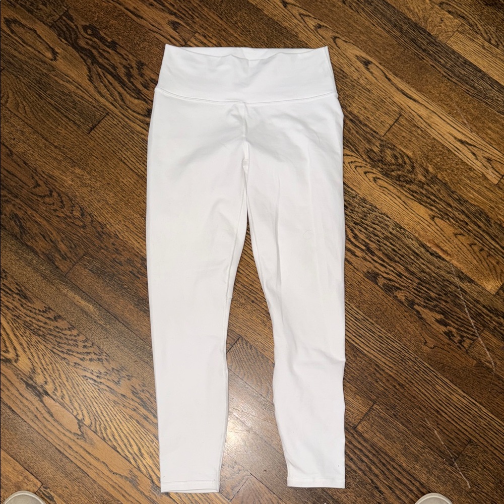 Fabletics White High-Waist Girls' Leggings